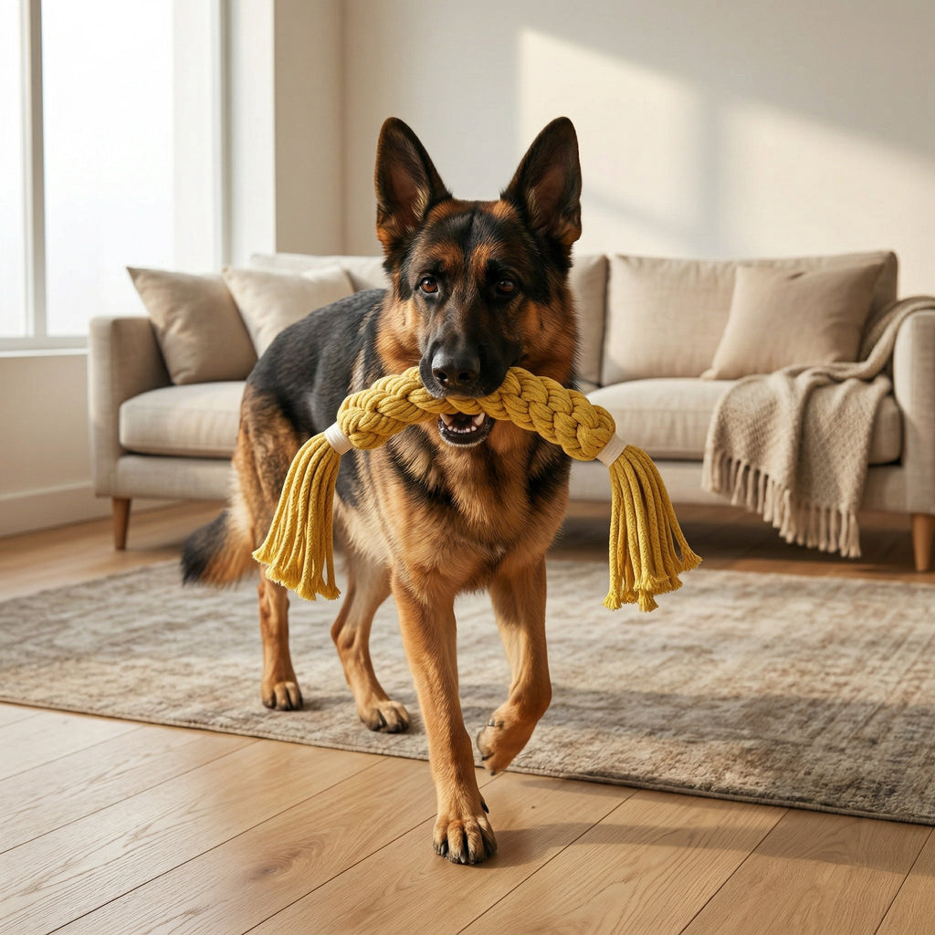 Jumbo Yellow Candy Rope Toy